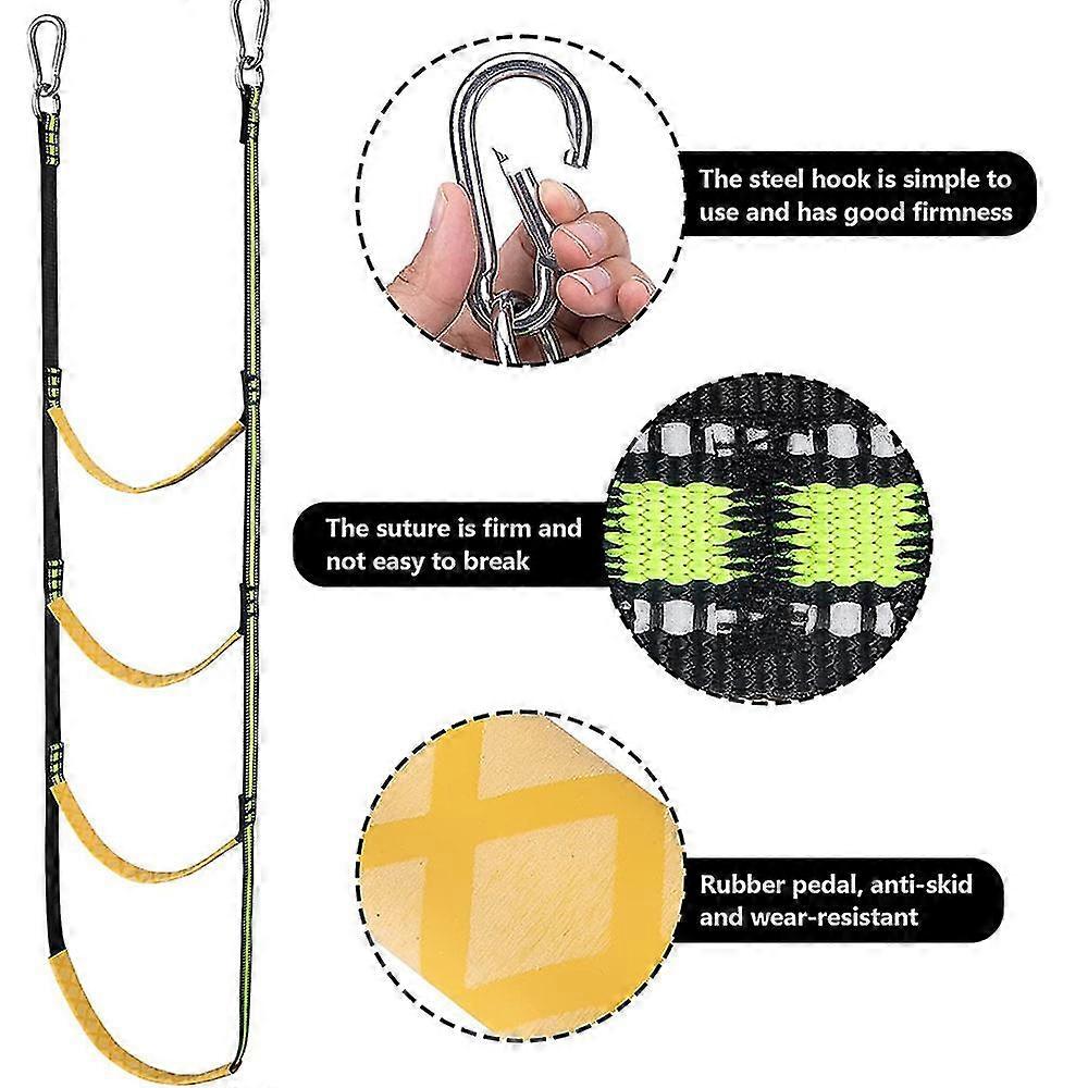 4 Step Boat Rope Ladderboat Rope Ladder Extension,assist Boat Folding Ladder
