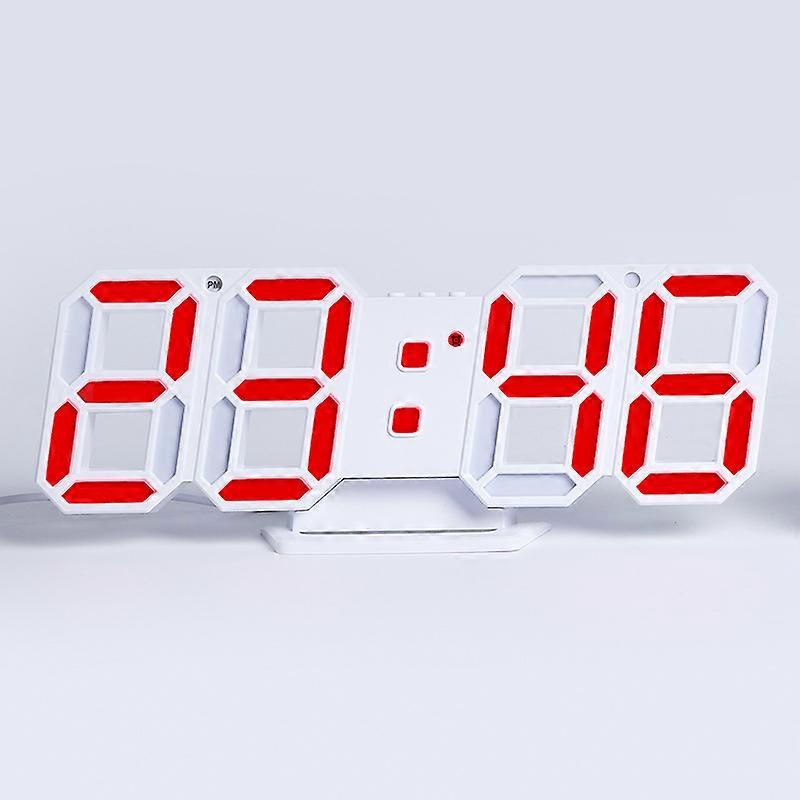 3d Digital Alarm Clock,wall Led Number Time Clock