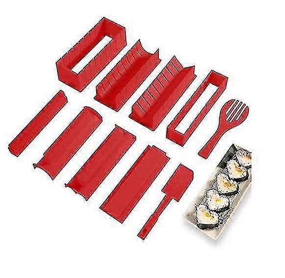 Sushi Making Kit 10 Pieces Plastic Sushi Maker Tool Diy Home Sushi Tool