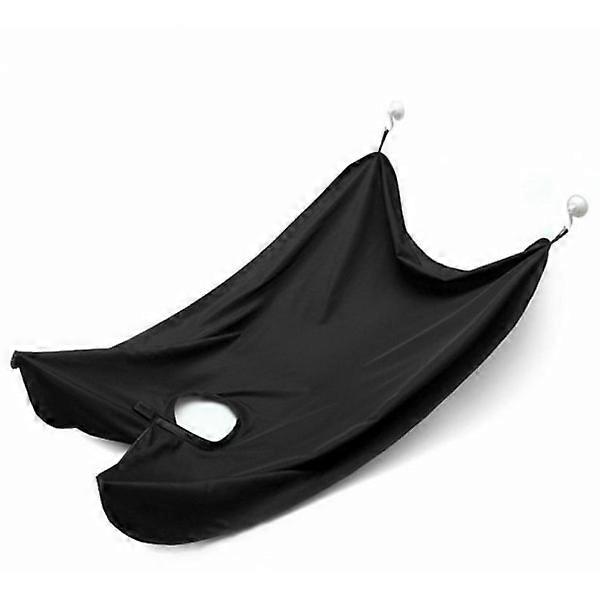 Apron for Shaving and Beard - Collects the beard - Barber Cape Black