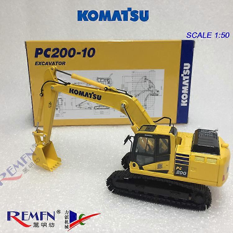 Colección Boutique Auténtico Komatsu Komastu PC200-10 Excavate-8Mo Alloy Engineering Model 1:50