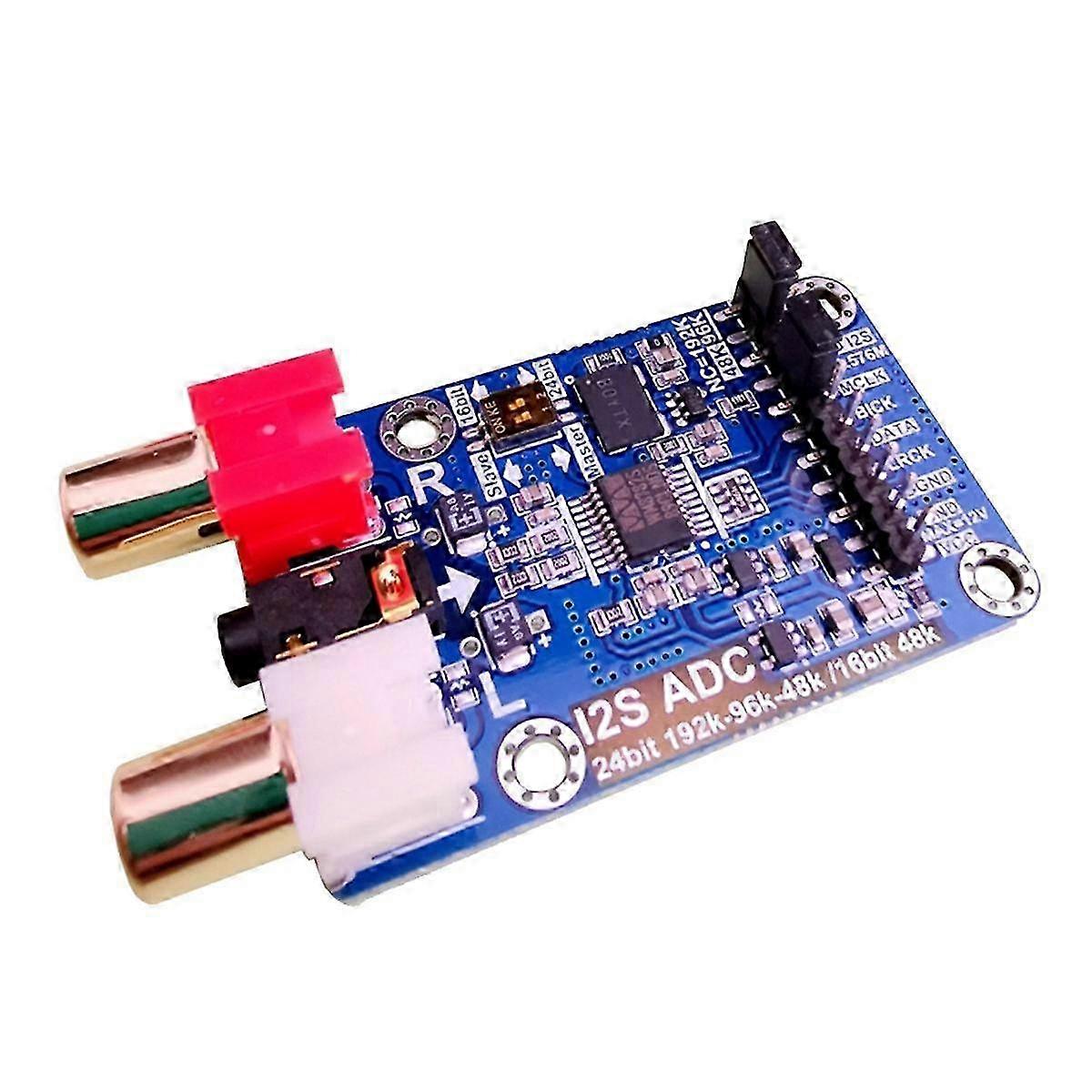 I2S ADC Audio I2S Acquisition Card Module Master/Slave Mode 24Bit 192K 96K 48K Multi-Functional Dev