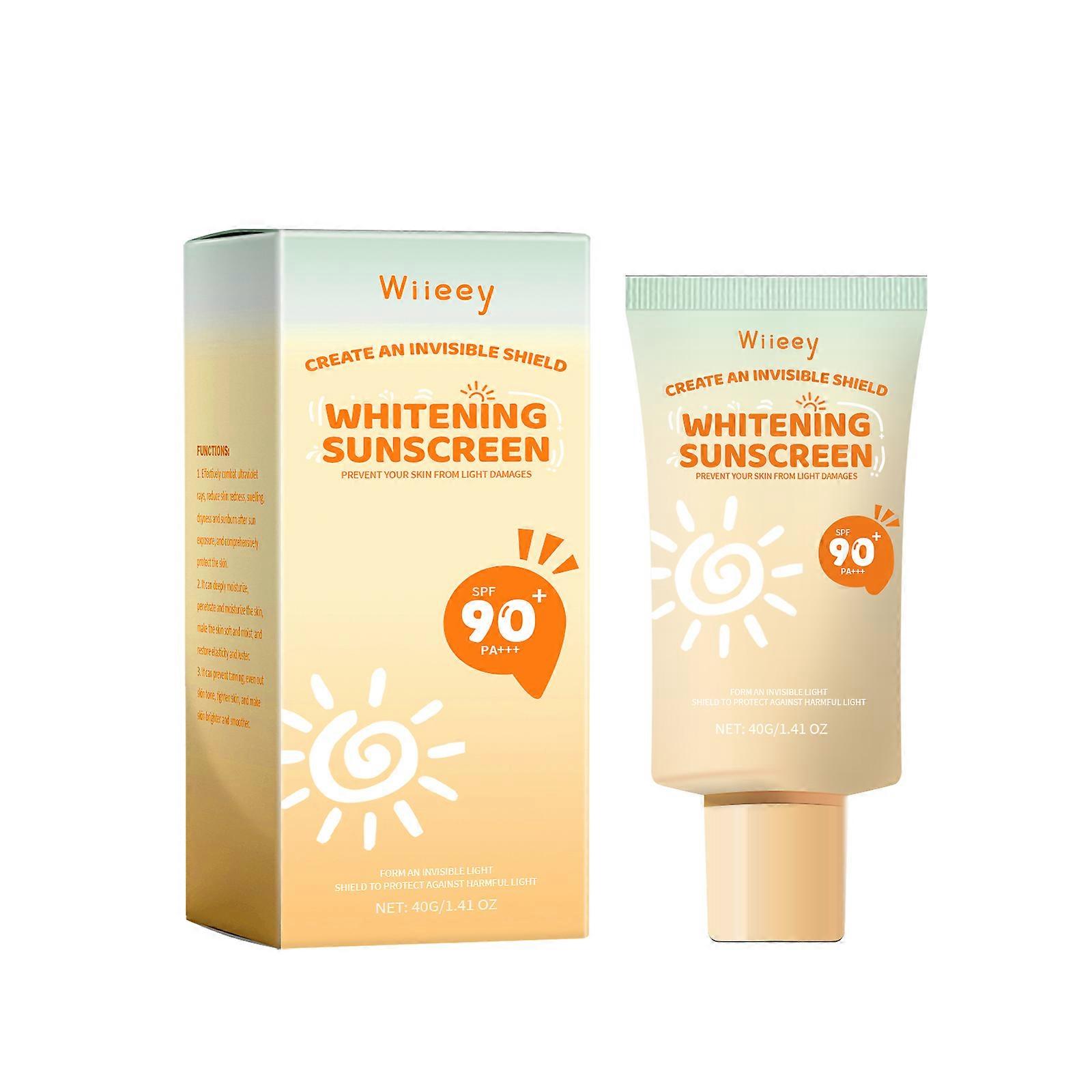 Whitening Sunscreen SPF 30 with Glycerin & Collagen  Daily Moisturizer, Broad Spectrum UVA/UVB Protection, Hydrating & Elasticity Boosting Sunblock fo
