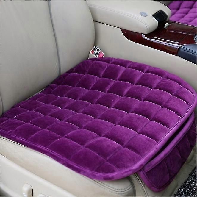 Universal Winter Warm Autositzbezug Kissen Anti-Rutsch-Vorderstuhl Sitz Atmungsaktives Pad Autositz Protector Sitzbezüge für Autos Lila
