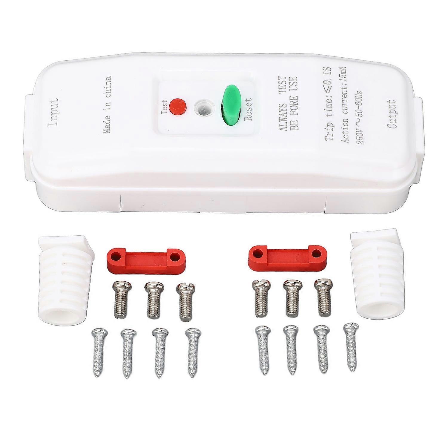 Leakage Protector 2 End Wiring 0.1s Response IP44 Leakage Protective Switch for Electrical Appliance