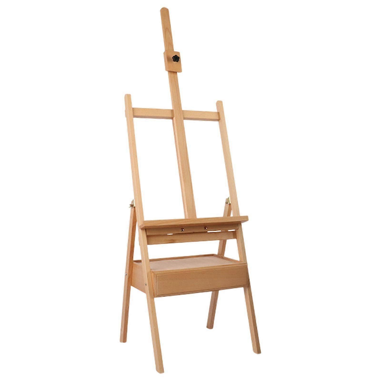 Chevalet en bois H cadre chevalet de peinture pour peinture à l’huile à l’aquarelle