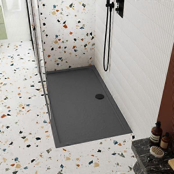 Nuie Rectangular Shower Tray - Slate Grey