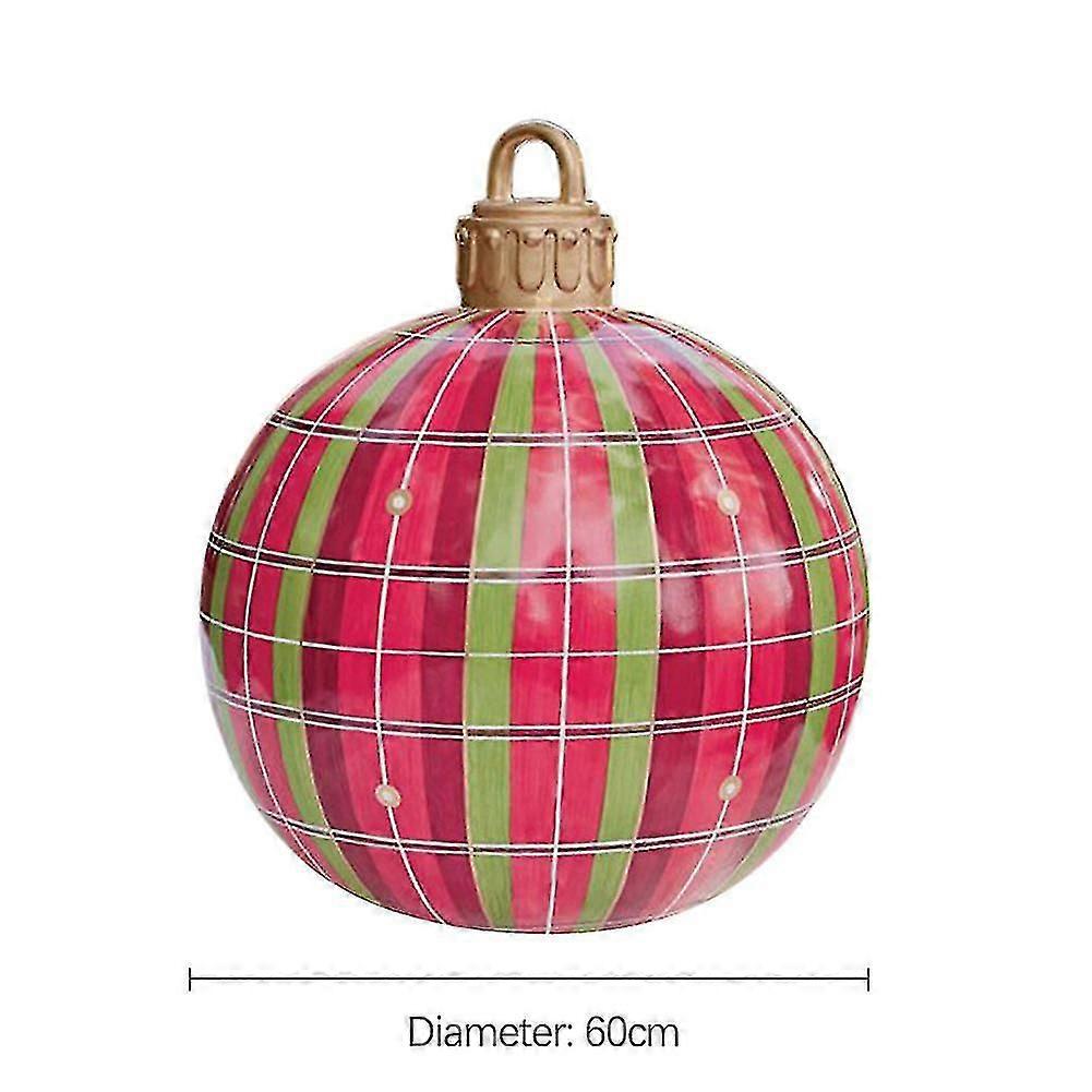 Ekstra store PVC oppblåsbare julekuler, julepynt klaring ball