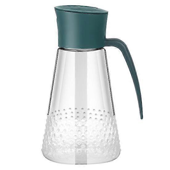 630ml Ergonomics Handle Oil Bottle One Hand Operation PP Automatic Flip Oil Glass Pot for Kitchen