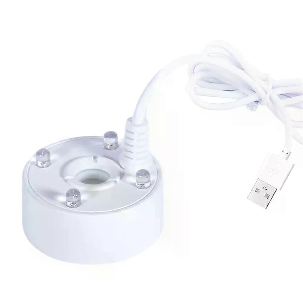 5V USB Mist Maker Fogger Nebulizer Water Fountain Fish Tank Pond Atomizer Head With 4 LED Colorful Lights