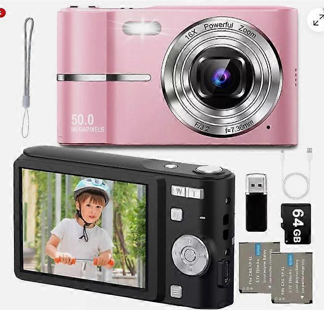 Digital Camera Anti-Shake Camera 50MP 2.4" LCD Display Screen 16x Digital Zoom .