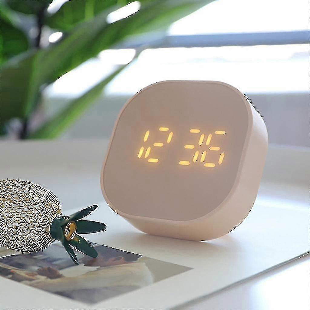 Square small alarm clock luminous silent LED multi-function digital clock light