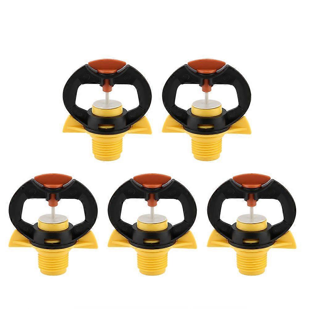 5pcs Garden Water Irrigating Nozzle Spray Head Middle Distance Rotatable Sprayer