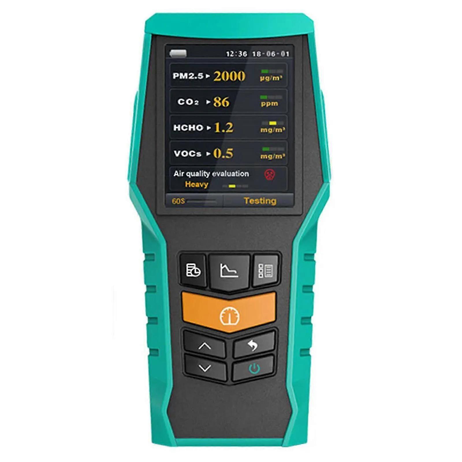 BRAMC 4-in-1 Luftqualitätsmonitor PM2,5 PM10 Formaldehyd HCHO VOC-Detektor