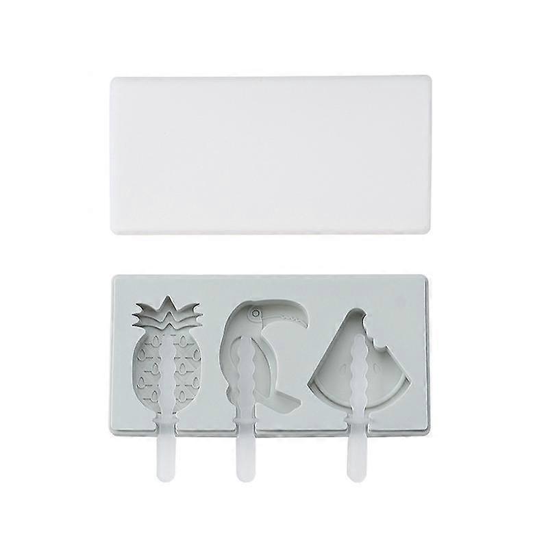 עובש גלידה מכוסה סיליקון סיאמי תבנית מקל גלידה עובש גלידה DIY תוצרת בית בעבודת יד