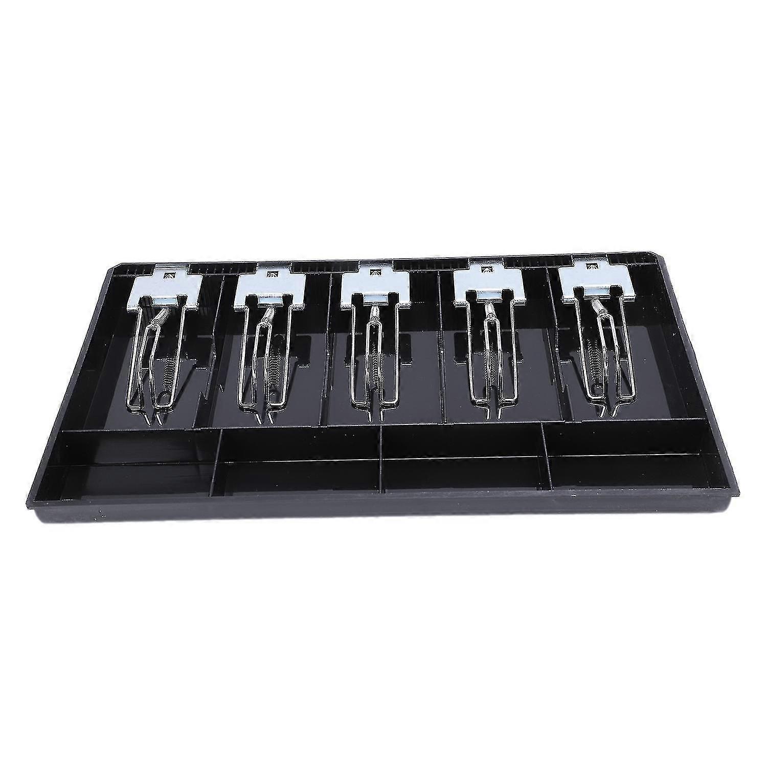 5-grid Money Cash Coin Register Insert Tray Replacement Caissier Drawer Storage Register Tray Box Cl