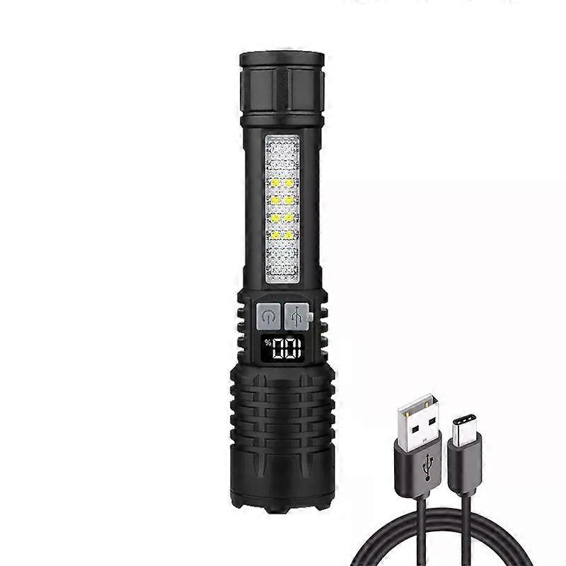 1000000LM Ultra Powerful LED Flashlight 1500W High Power Rechargeable Tactical Torch Emergency Camping Hand Lantern Spotlights
