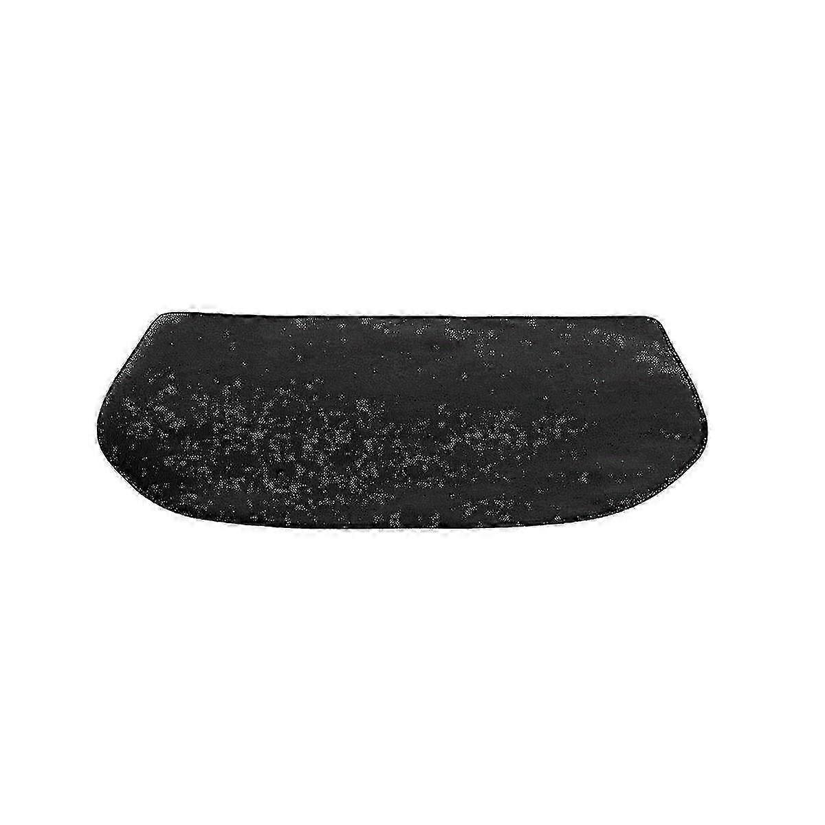 Tapis de foyer en fibre de verre ignifuge pour cheminée de cheminée - Conception demi-couche