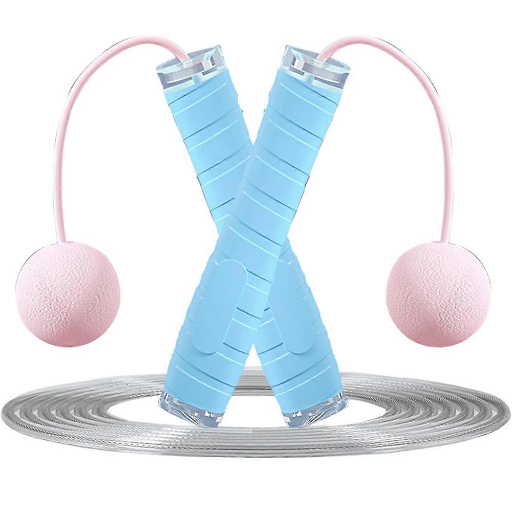 Cordless Jump Rope for Fitness, Adjustable Jump Rope for Workout, Silicone Handle with Ball Bearing