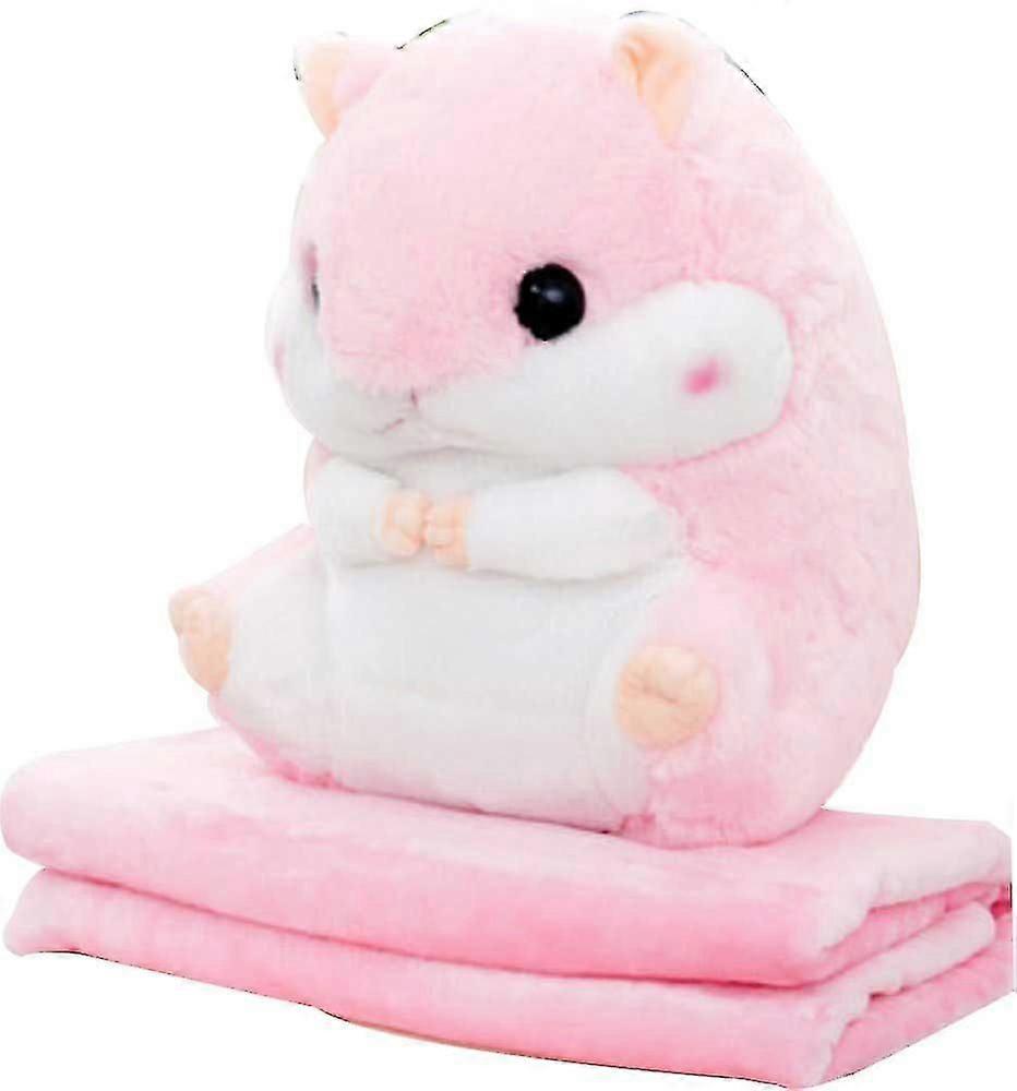 Drăguț Hamster de pluș umplute jucării animale cu pătură