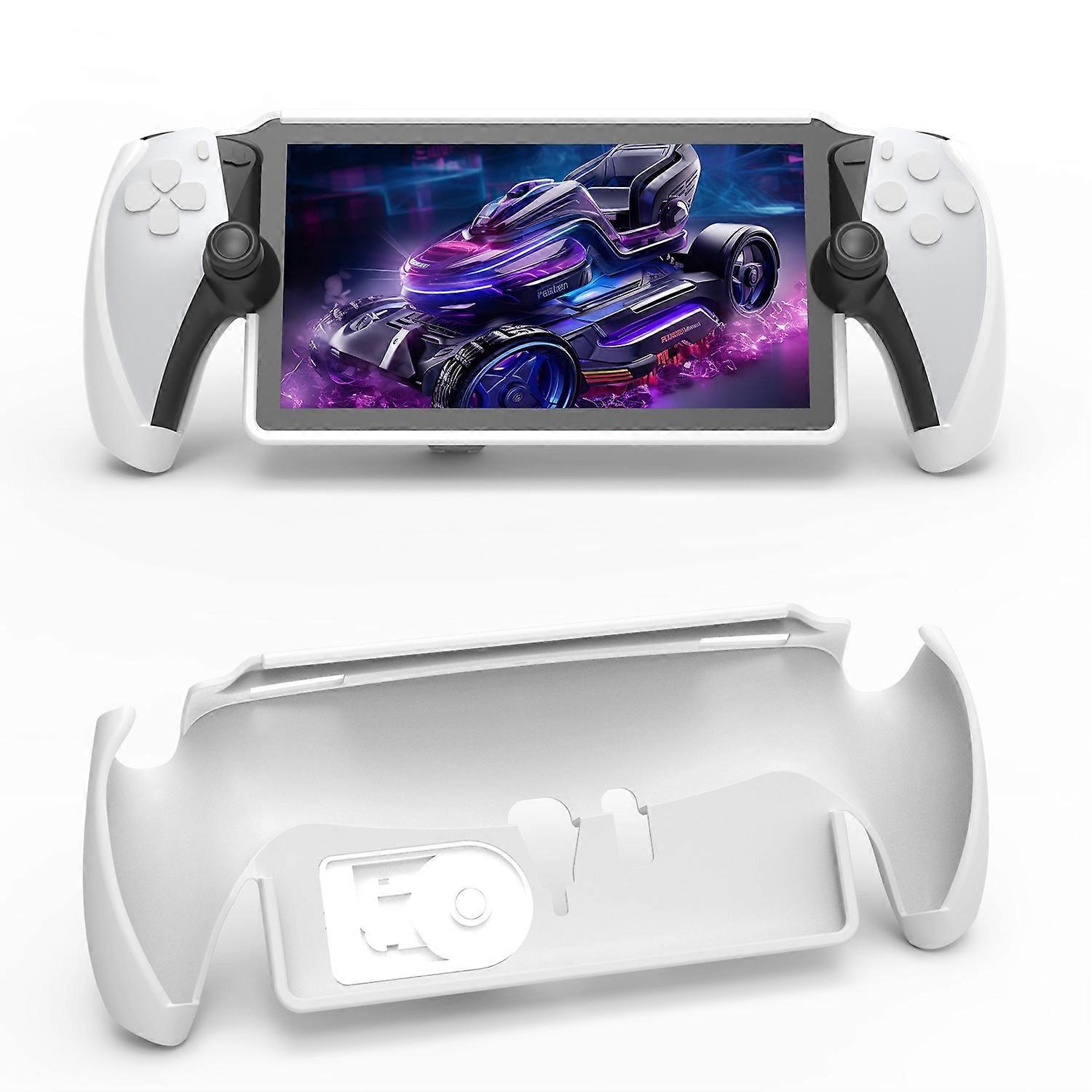 JYS JYS-P5191 For PS5 Portal TPU Protective Case Game Console Anti-drop Shell with Kickstand-White