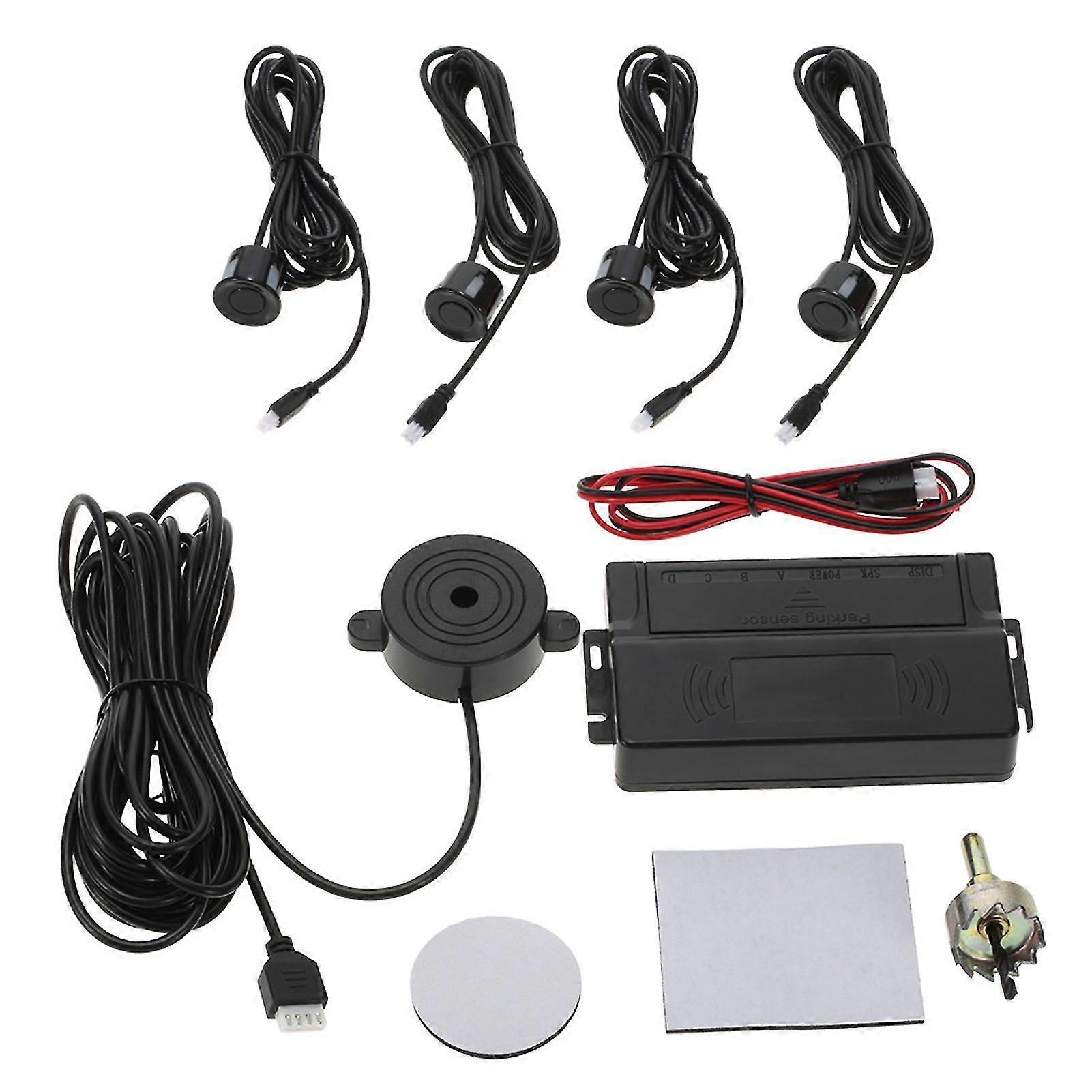 Car Auto 4-sensor Parking Radar Kit Reverse Radar Alarm System