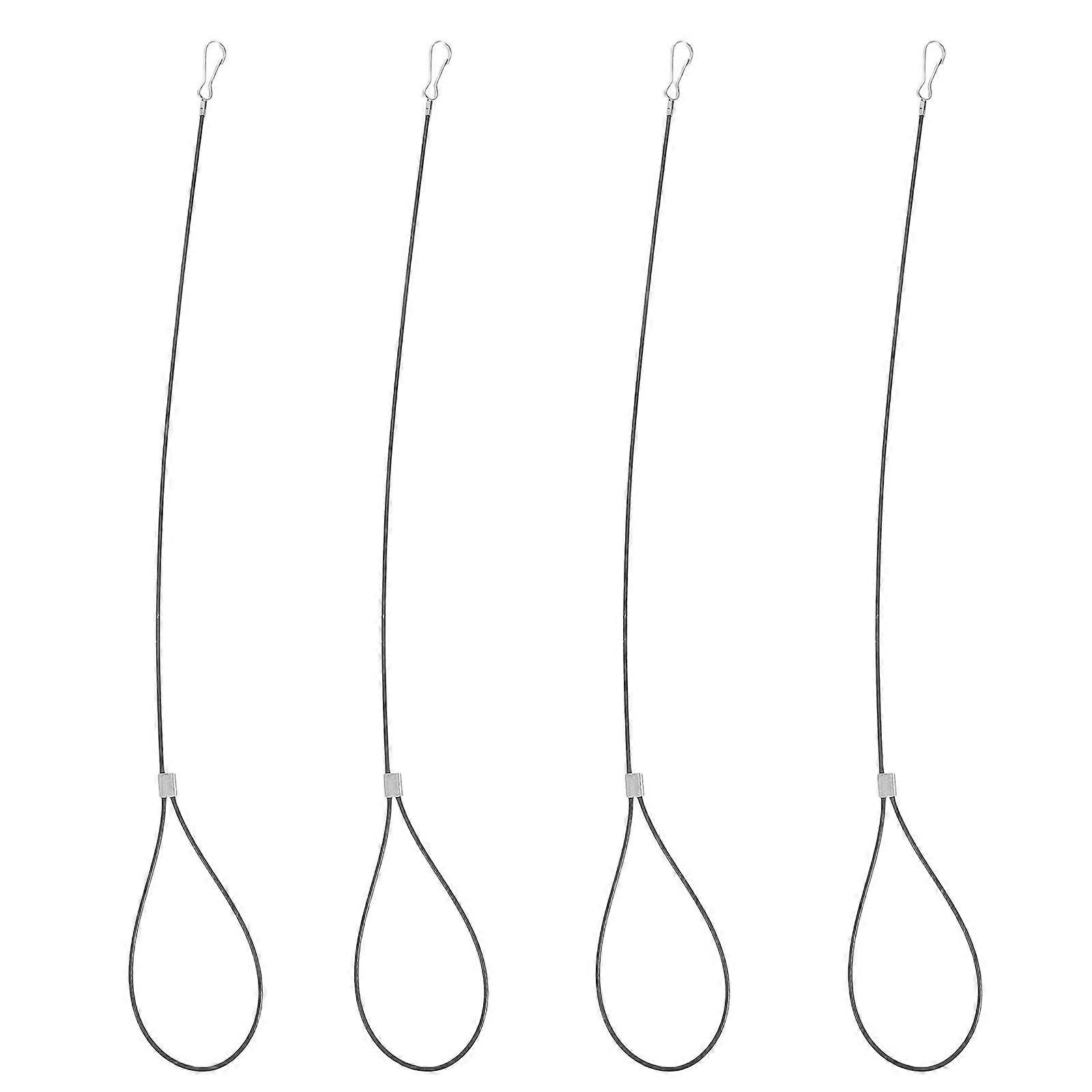 4 Pcs Stainless Steel Adjustable Gate Latch Cable Pull Gate Latch Pull Gate Latch String Fence Gate Pull Locks Latch Gate Opener For Metal Wooden Fenc