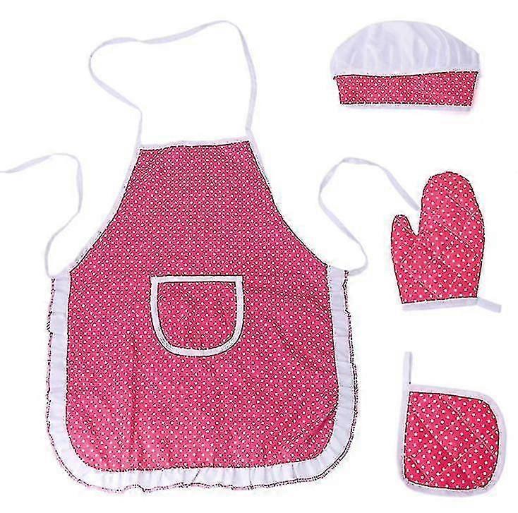 Girls kitchen apron set for cooking,baking