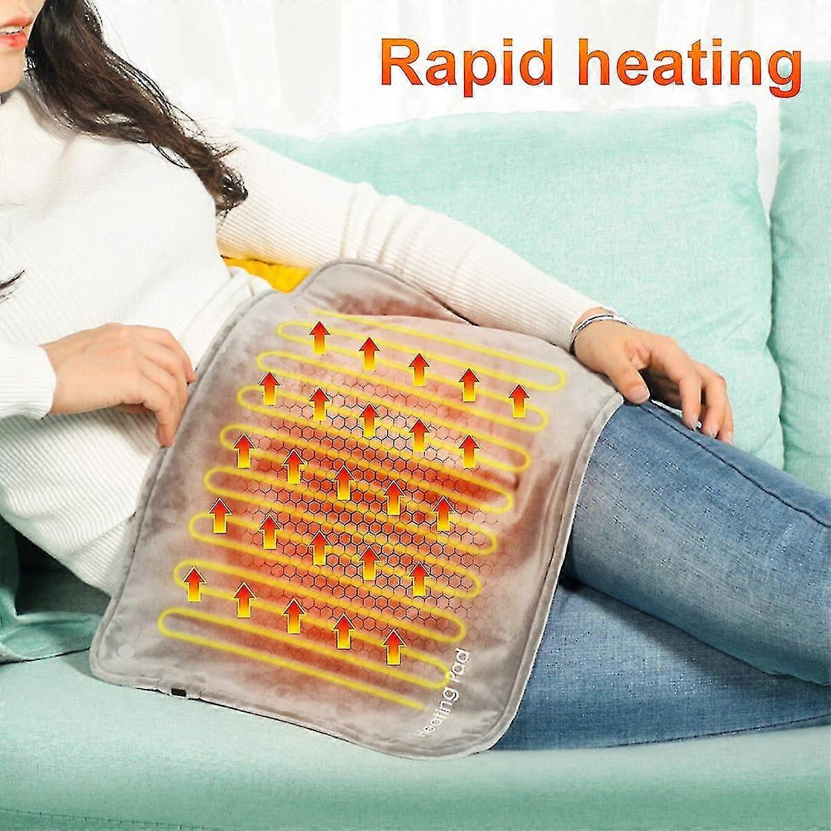 Electric Heating Pads Soft Heated Mat For Back Shoulders Abdomen Arms Legs Warm Heated Pads 30 X 50cm Portable Usb Heating Pad