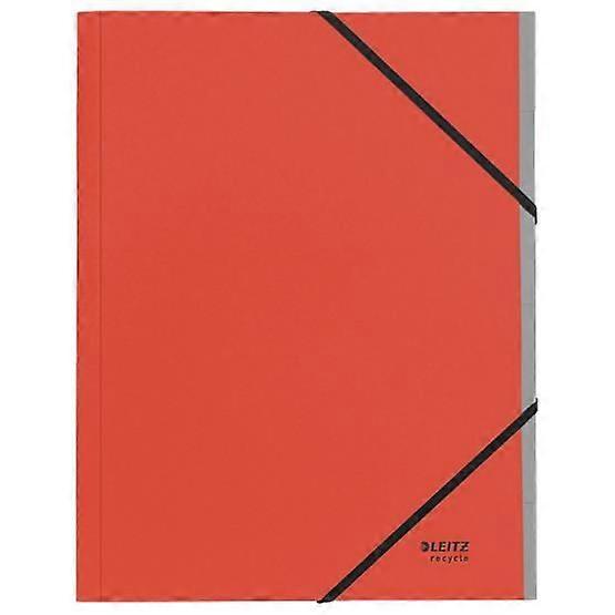 Folder - LEITZ - 3914 - Recycled cardboard - 6 compartments - Red