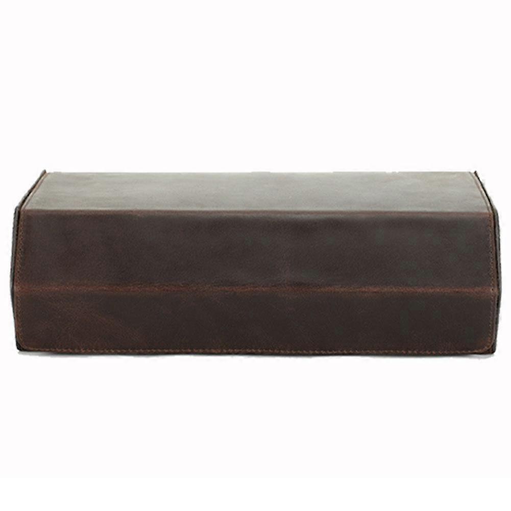 Grids Watch Box PU Leather Watch Storage Box Watch Organizer Storage Case