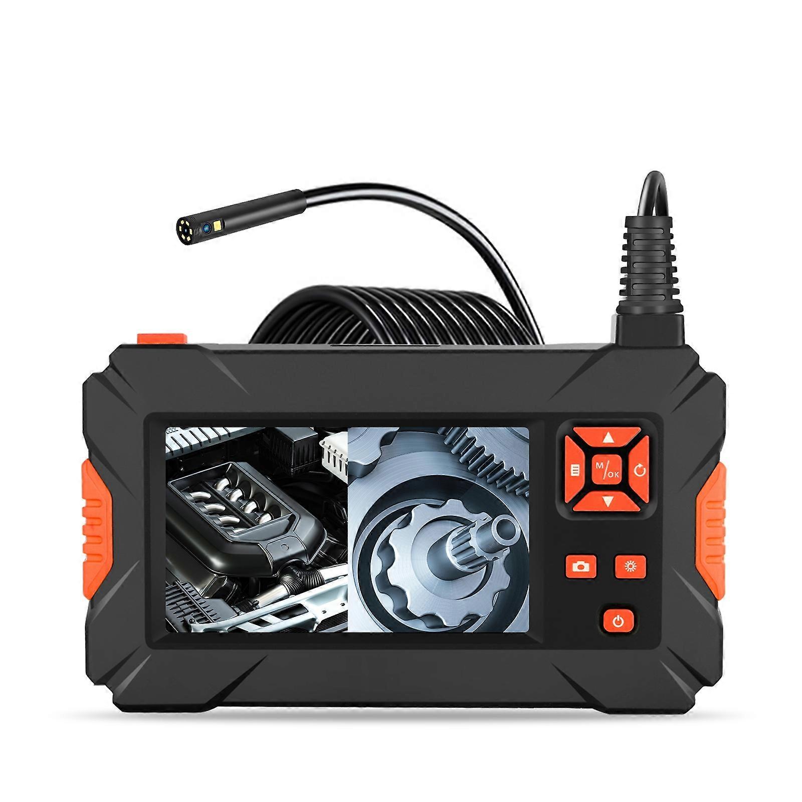 P130 8mm 4.3 inch Dual Camera with Screen Endoscope, Length:2m