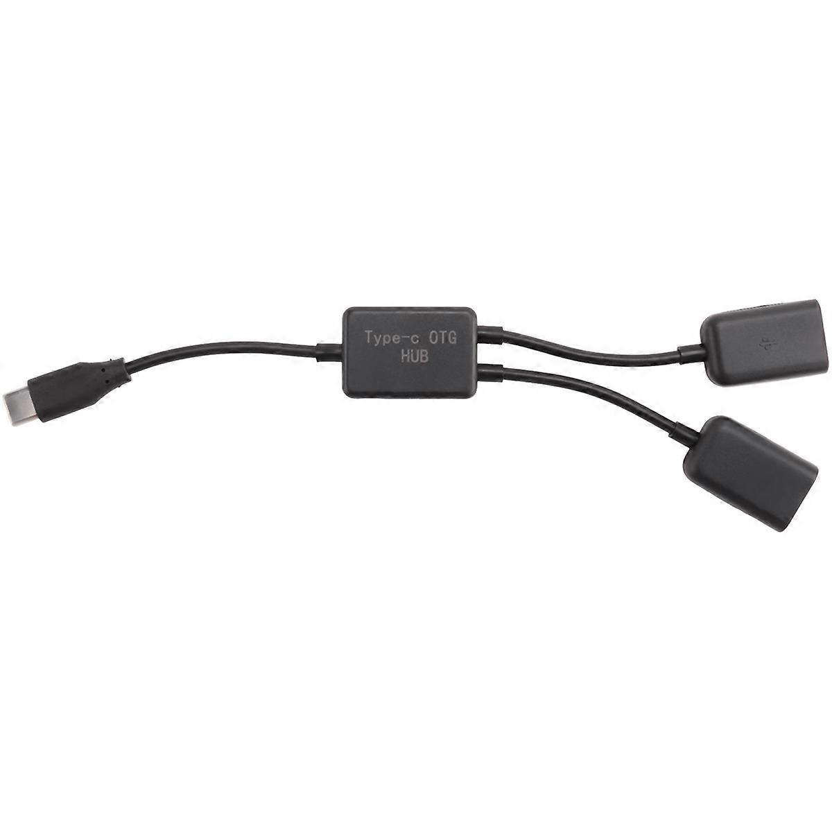 Type C OTG USB 2.0 Female OTG Charge 2 Port HUB Cable Y Splitter