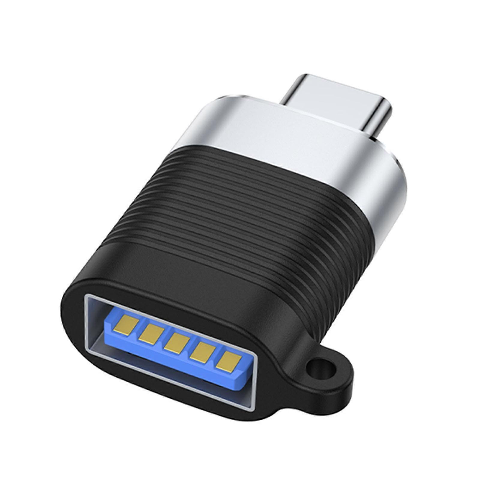Portable Converter for Phone Tablet Type-C Male to USB3.0 Female Conversion Adapter Support Data Transfer & Charging Silver