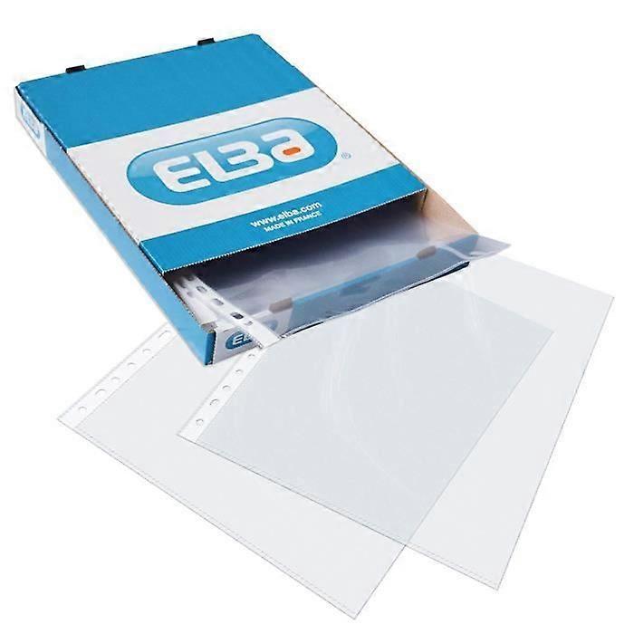 Polypropylene Pockets - ELBA - 949535 - A4 Size - 100 Units - Blue Color