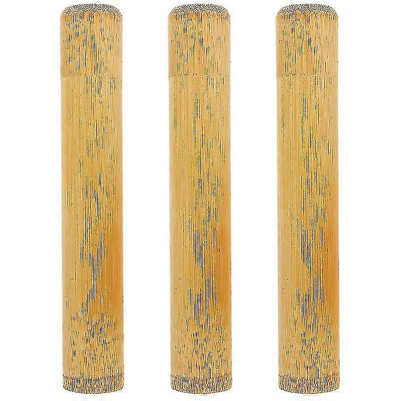 3pcs Bamboo Toothbrushes Holders