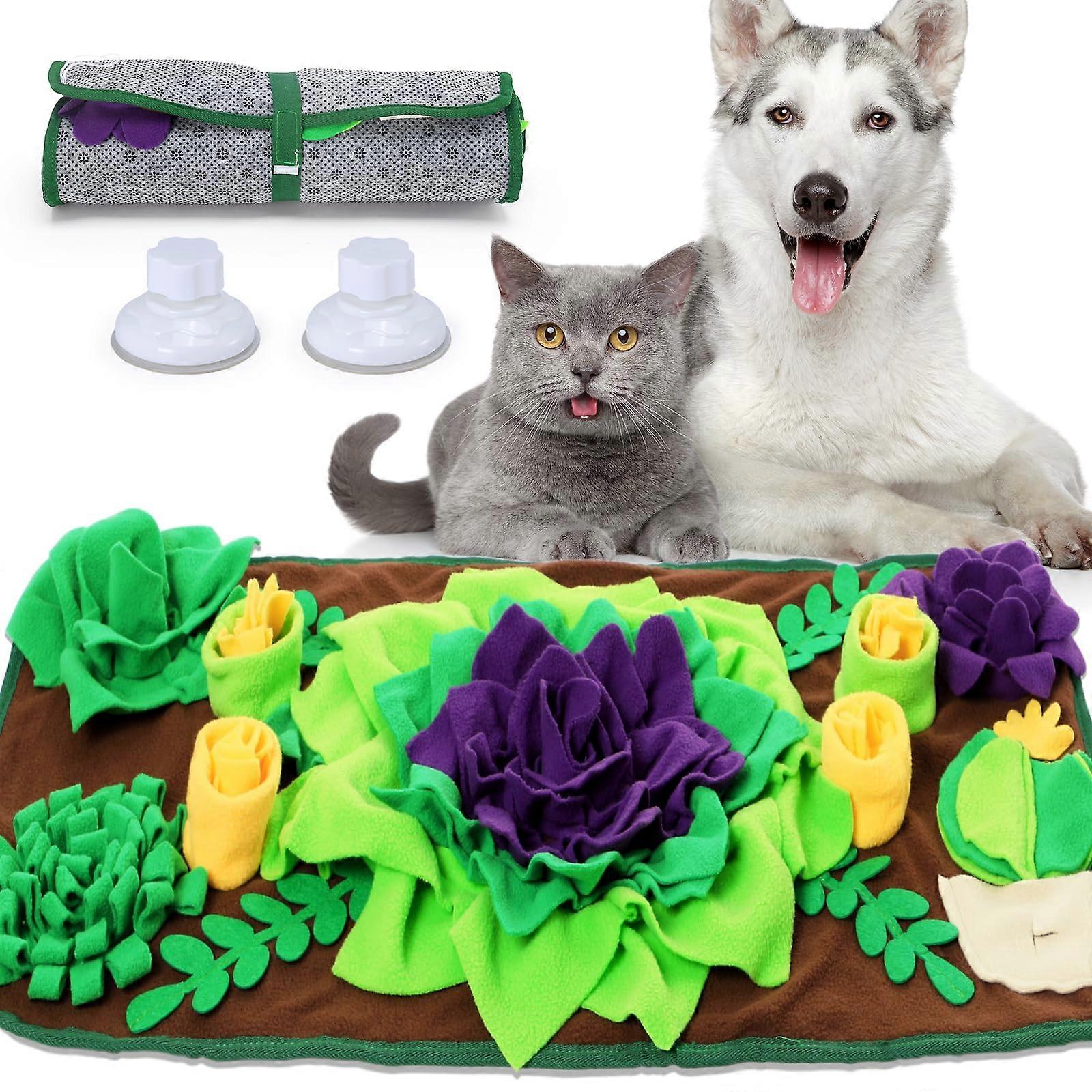 Sniffing Mat Dog Feeder Puzzle Stress Reliever Puppy Feeding Mat 30.7''x 15.7''
