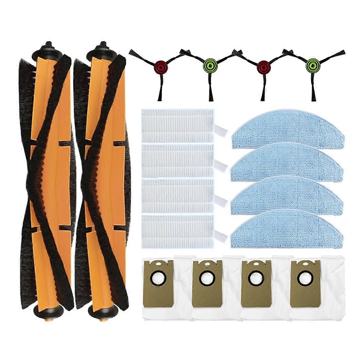 For G2 / G2D Robot Main Side Brush HEPA Filter Mop Pad,18PCS