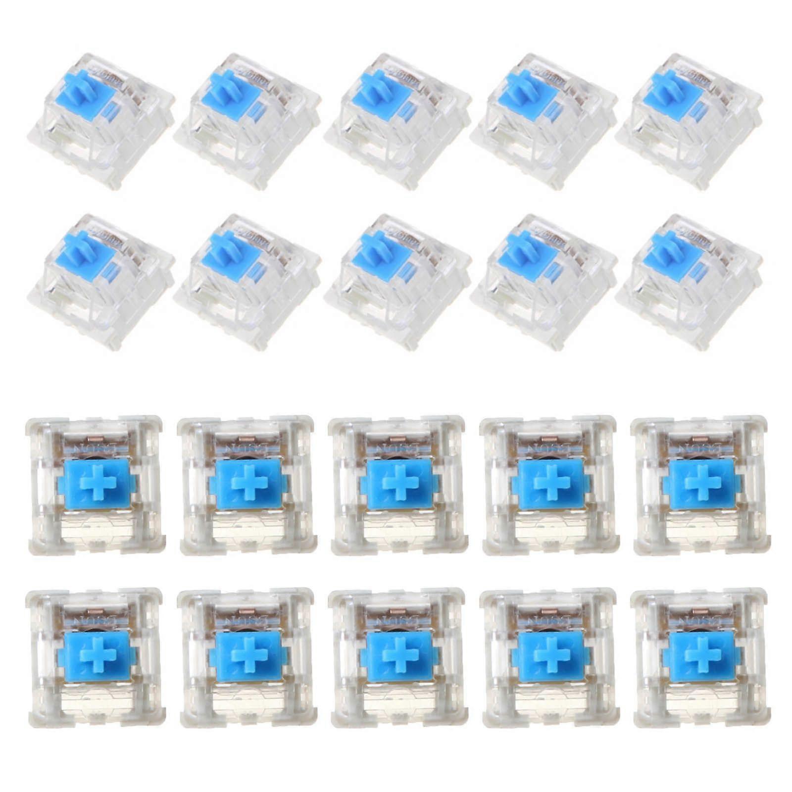 Mechanical Keyboard MX Linear Bluish White Switch 3pin 60g Force PCB Mounted