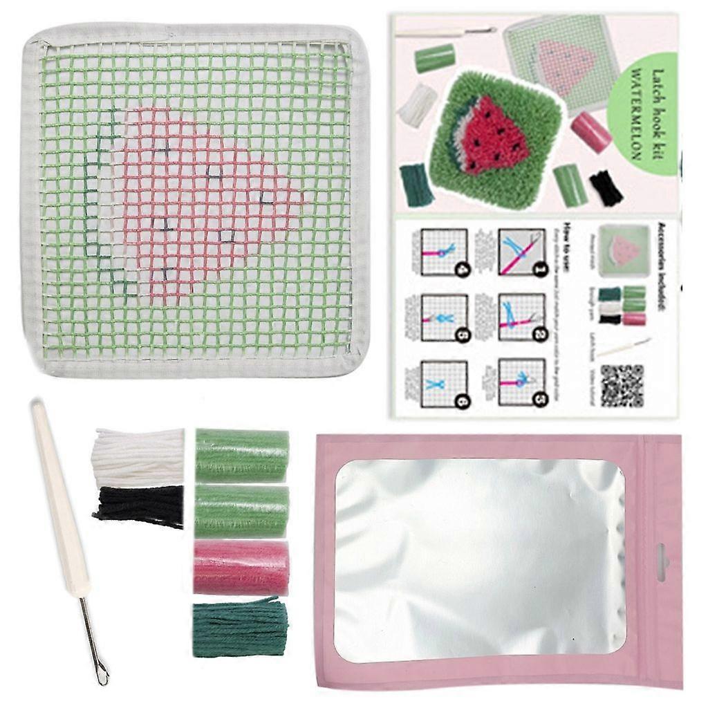 Latched Hook Kits Coaster Making Kits Handmade Fruit Coaster Crochet Kits