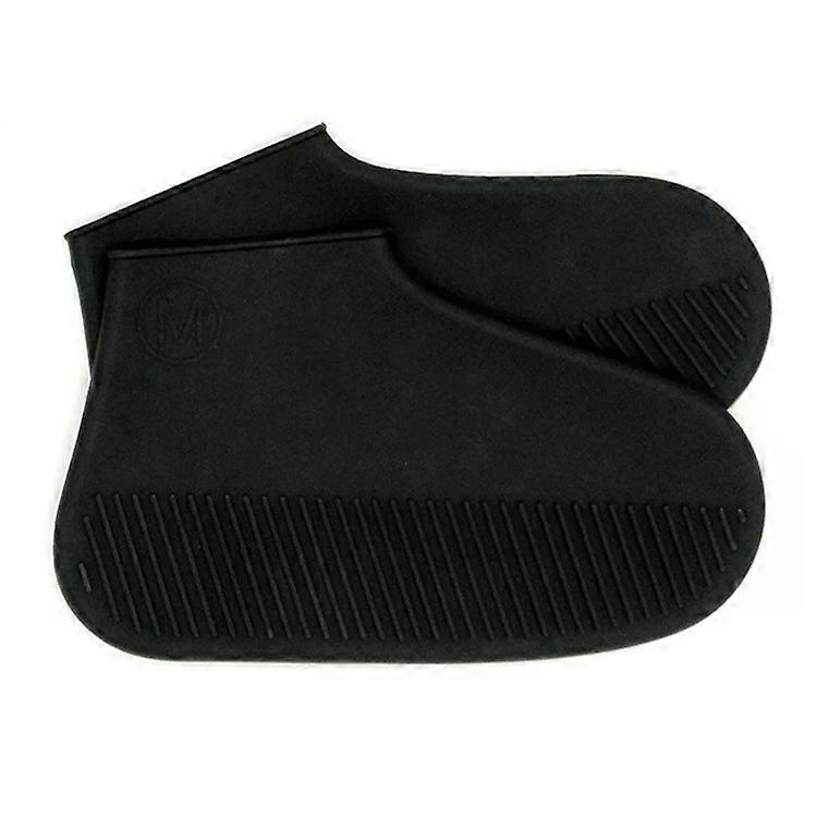 Waterproof Silicone Rainboot Covers-Antiskid,Size S,Black by Black