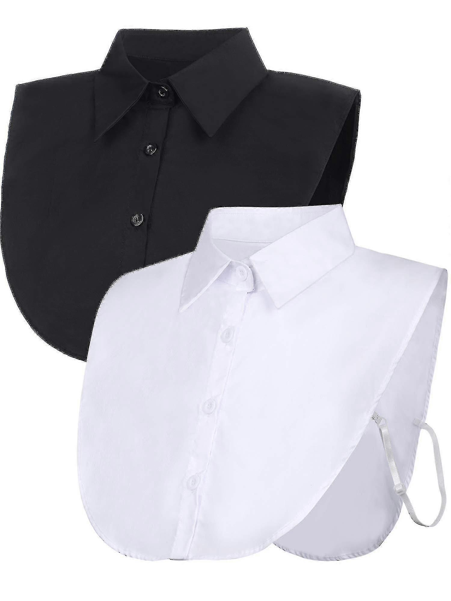 2 piese Fake Guler Bluza detasabil Dickey Guler Jumătate Cămăși guler fals pentru femei favoruri A