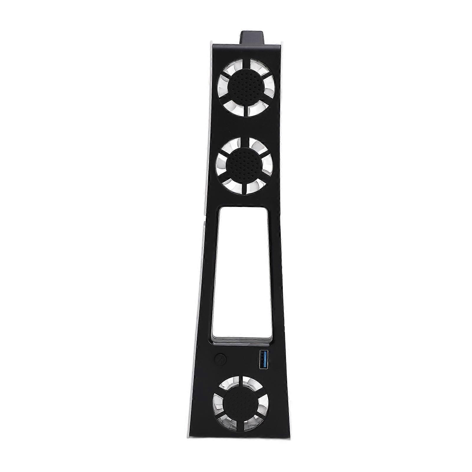 Ventilateur de refroidissement pour PS5 SLIM Puissant 2 vitesses Fonctionnement silencieux Système de refroidissement efficace avec éclairage LED bleu