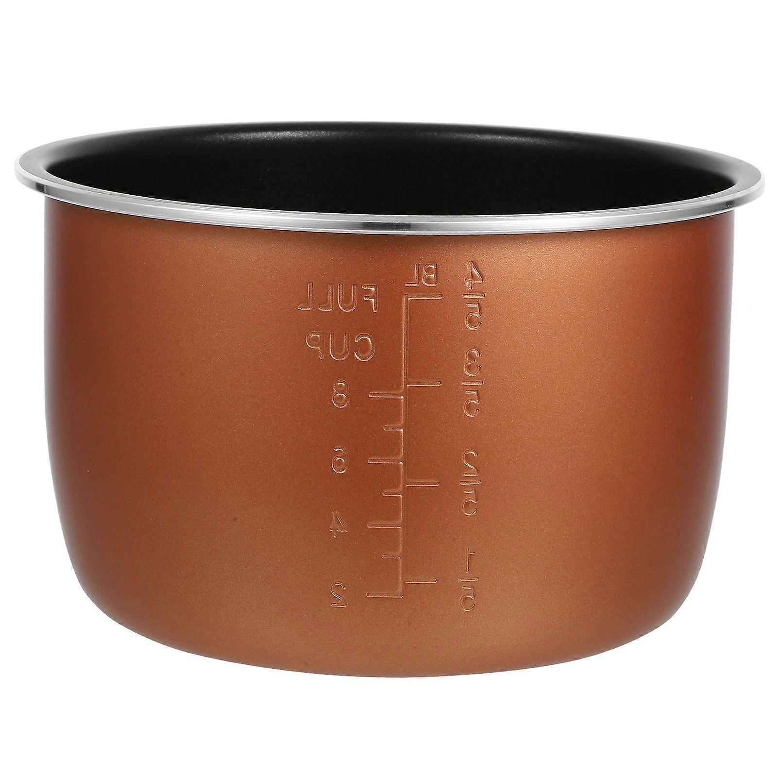 1 Set Rice Cooker Inner Pot Rice Cooker Replacement Inner Pot Rice Cooker Liner Accessory (4L)