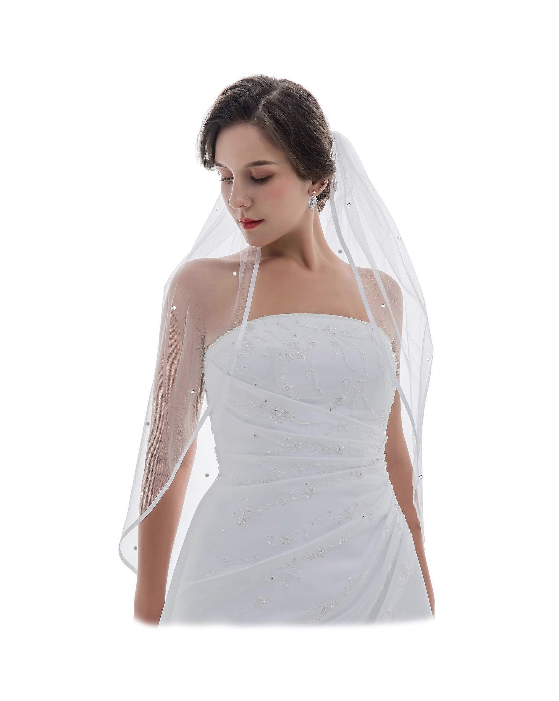 1T 1 Layer 1/4 Inch Ribbon Edge Artificial Diamond Crystal Wedding Decoration Ply