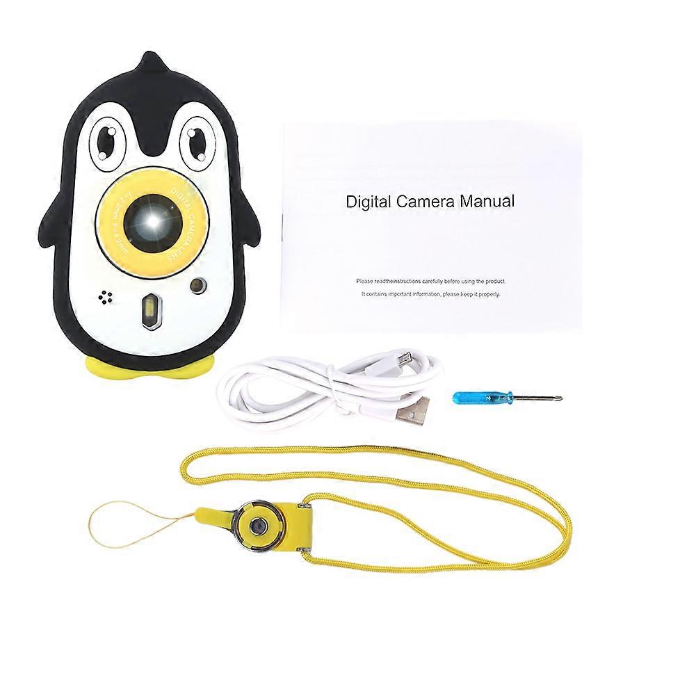 Enfants 3M Caméra étanche 2,4 pouces Écran IPS avec couvercle en silicone Support Filtre Jeu