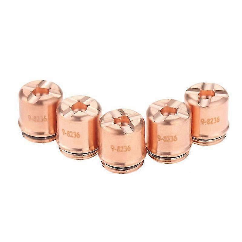 5Pcs 9-8236 Copper Plasma Cutting Torch Nozzles Protective Cap Hardware Tool