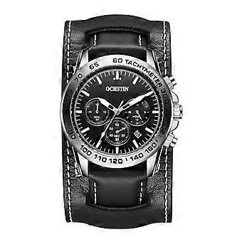 Ochstin 7234 Multifonctionnel Entreprise Cuir Poignet Poignet Montre à quartz étanche