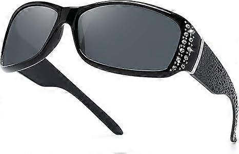 Ladies Polarized Sunglasses With Rhinestones
