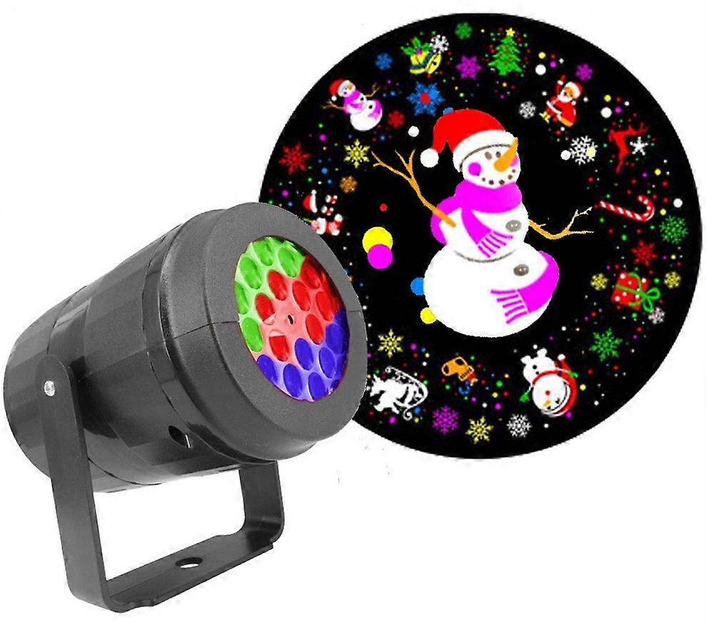 Christmas Projector Lights Outdoor Indoor 16 Pattern Dance Table Lamp Figure HD Festival Rotating LED Projection Lamp
